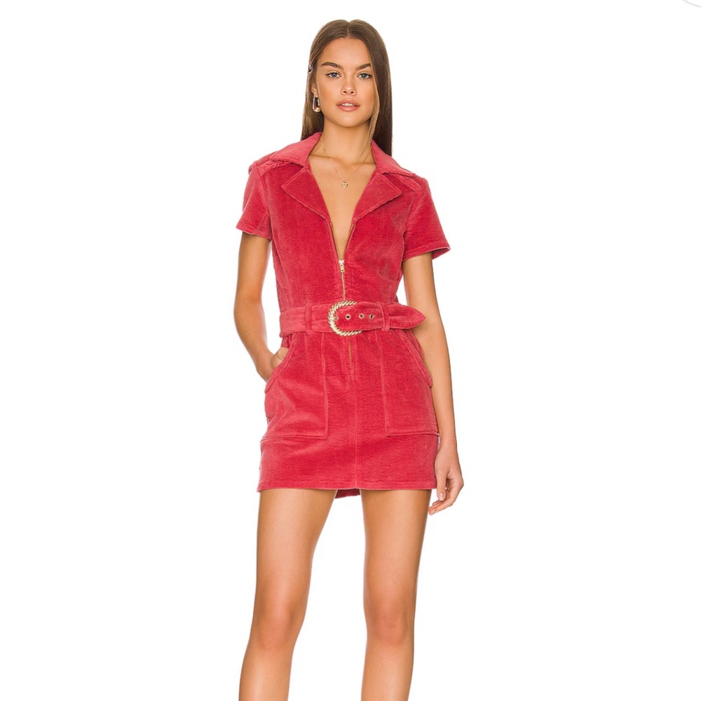 Show Me Your MuMu | Outlaw Dress in Rose Corduroy